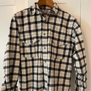 Men’s Filson Alaska plaid shirt - black and white